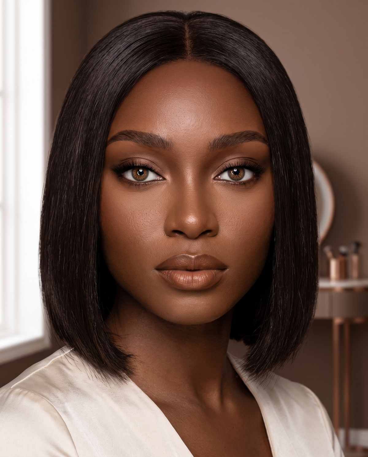 Profound Brown portée par une influenceuse beauté Velvet Cosmetics