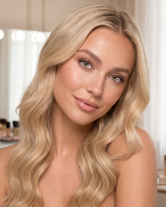 Mel portée par une influenceuse beauté Velvet Cosmetics