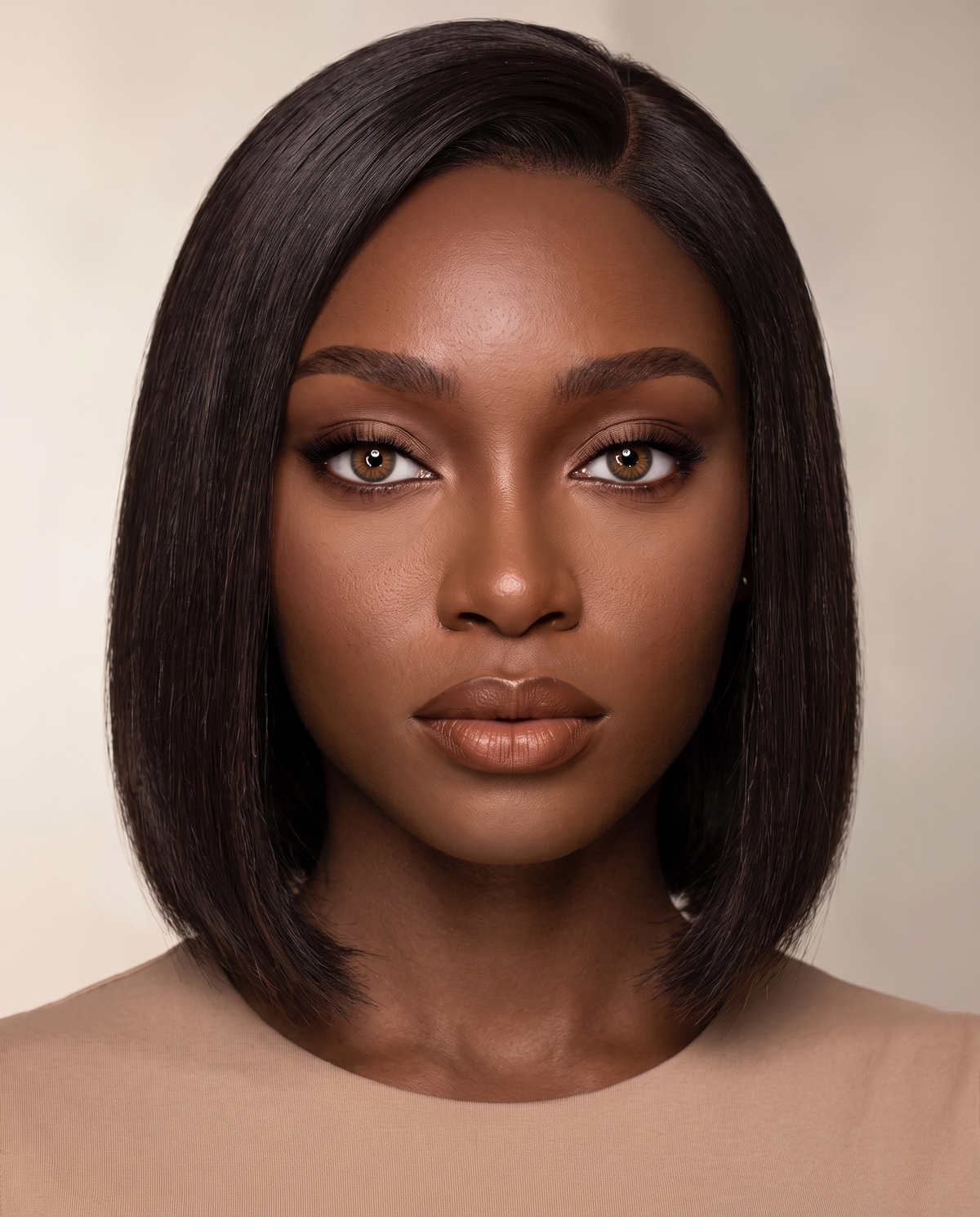 Lentilles Profound Brown portées par une influenceuse Velvet Cosmetics